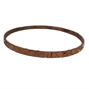 Cooper Ridges Textured Bracelet Bangle